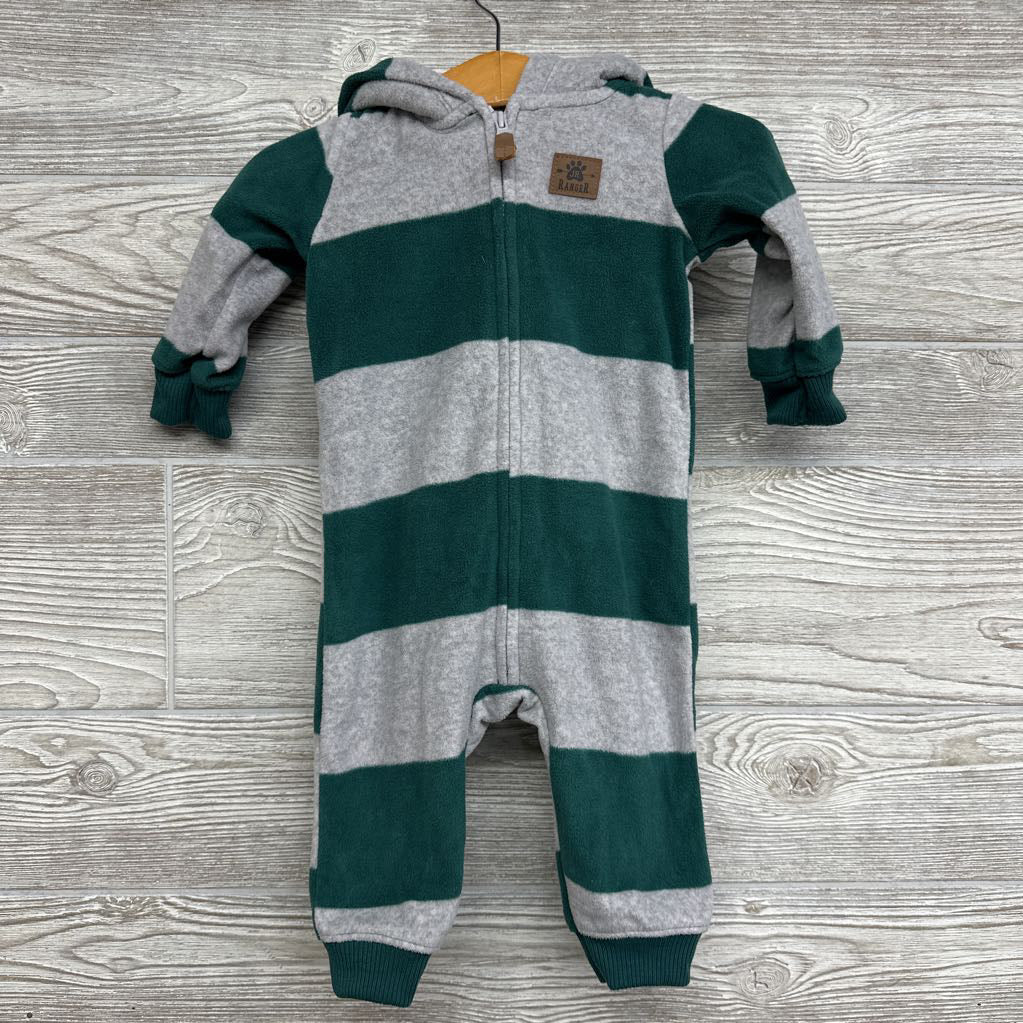 LS Fleece Outfit W/ Hood Stripes Jr. Ranger 6M
