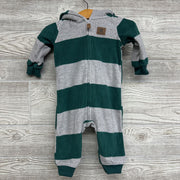 LS Fleece Outfit W/ Hood Stripes Jr. Ranger 6M
