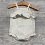 Knit Tank Romper Ruffel 3-6M