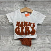 Bodysuit & Bummies Ruffle Trim Mama's Girl 3-6M