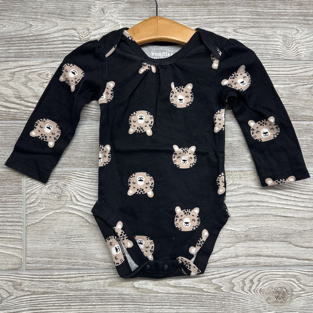 LS Bodysuit Leopards 9-12M