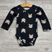 LS Bodysuit Leopards 9-12M