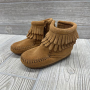 Fringe Moccasins Velcro Back 2c
