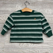 LS Heavyweight Shirt Stripes Bear 12-18M
