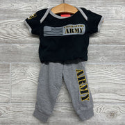 Bodysuit United States Army & Shorts 3-6M