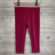 Velour Leggings Glitter Band 2t