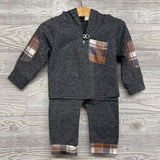 NEW Hooded Shirt Plaid Pocket & Pants 18M