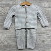 Sweater Cardigan Stripes & Pants 12M