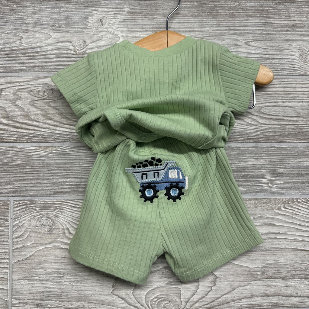Rib Bodysuit & Shorts 6M