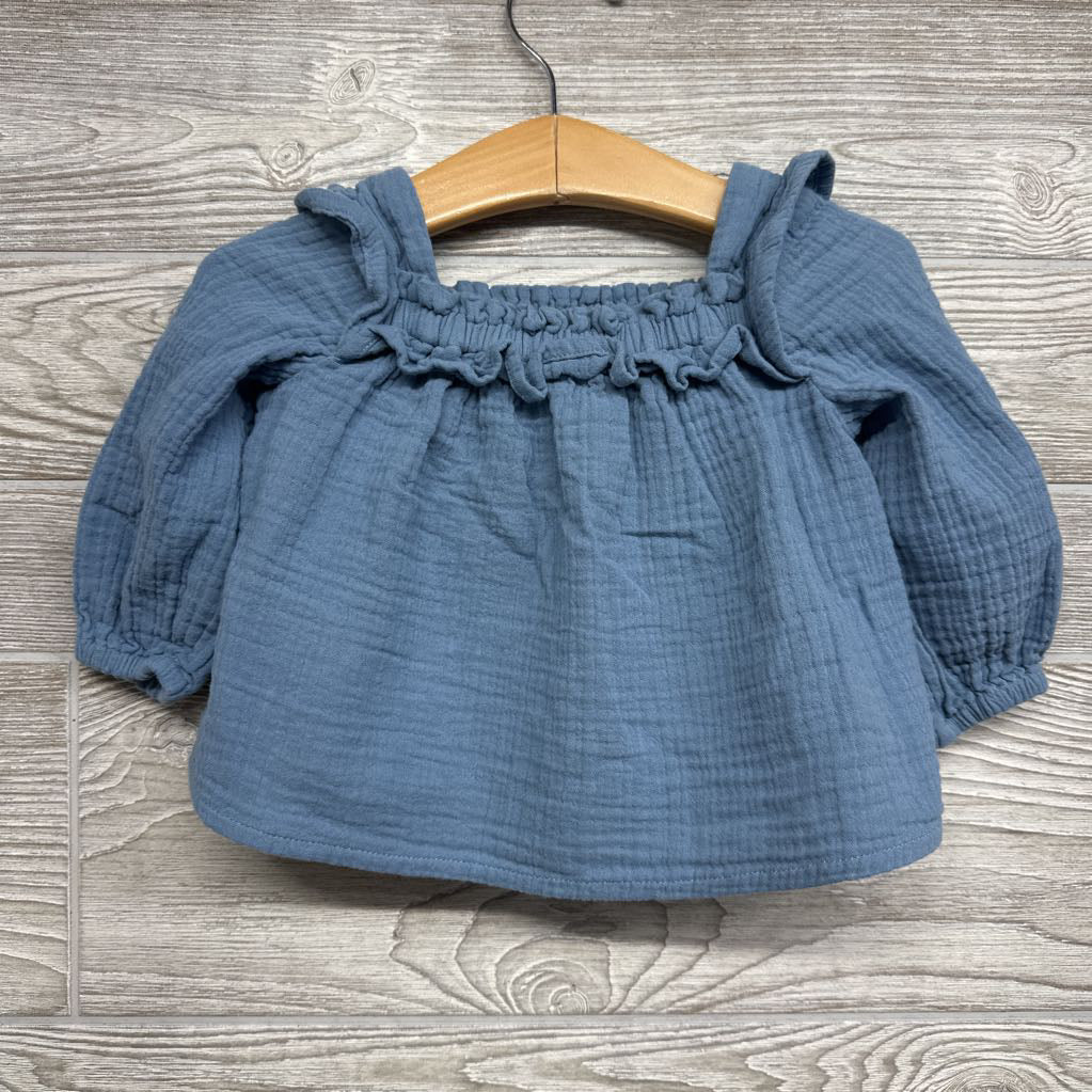 Muslin LS Shirt & Shorts 6M