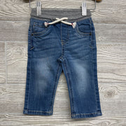 Drawstring Pull On Straight Jeans 12M