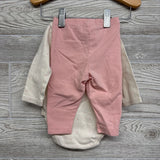 Quilted Vest Embroidered Butterfly, Strawberry, LS Bodysuit Dots & Pants 6M
