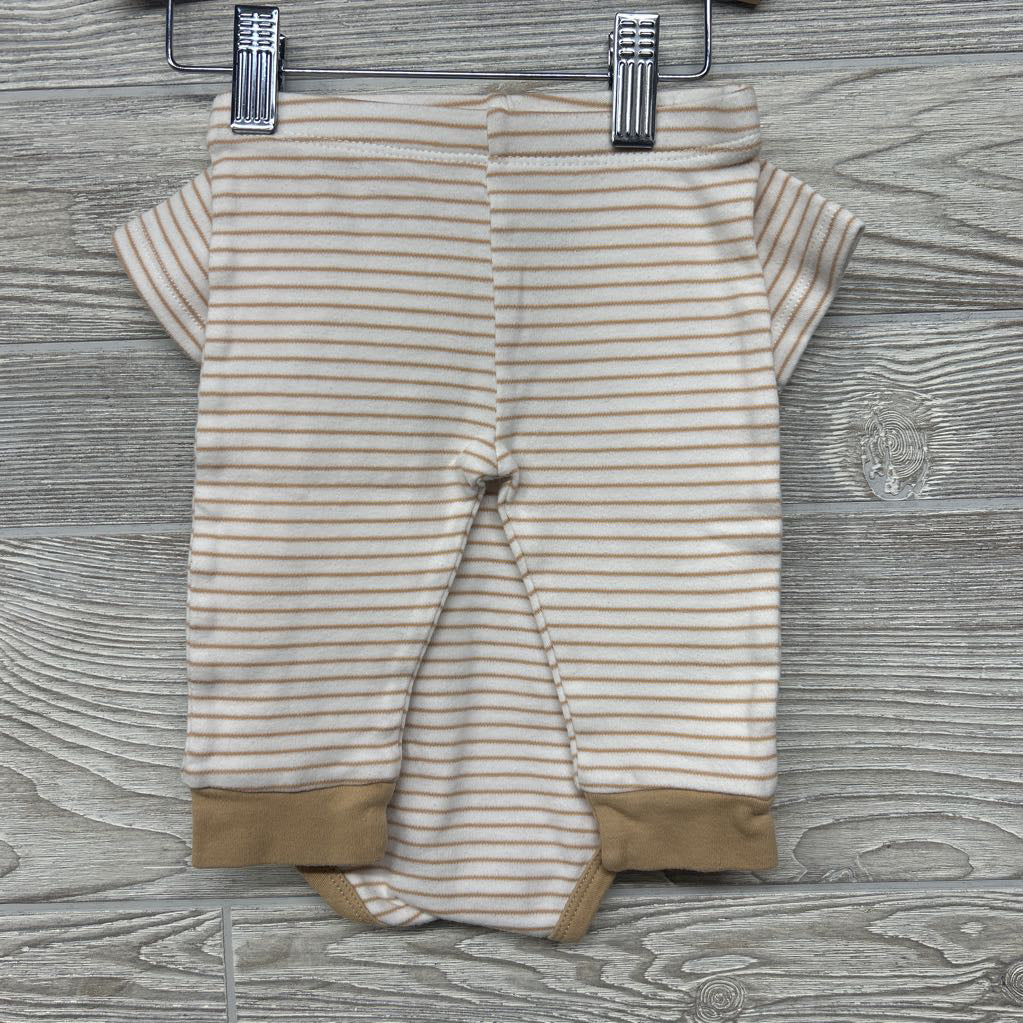 Bodysuit & Pants Thin Stripes 6M