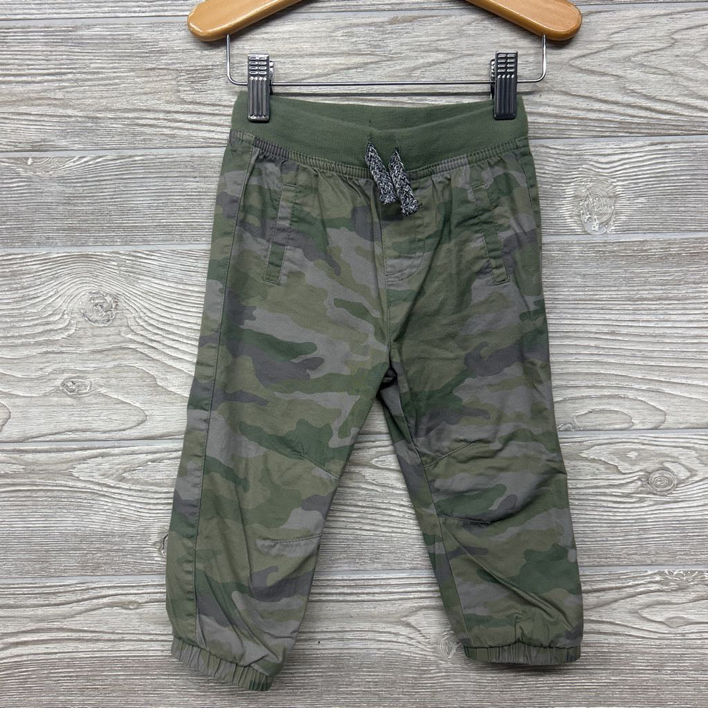 Lined Jogger Camo Drawstring Pants 18M