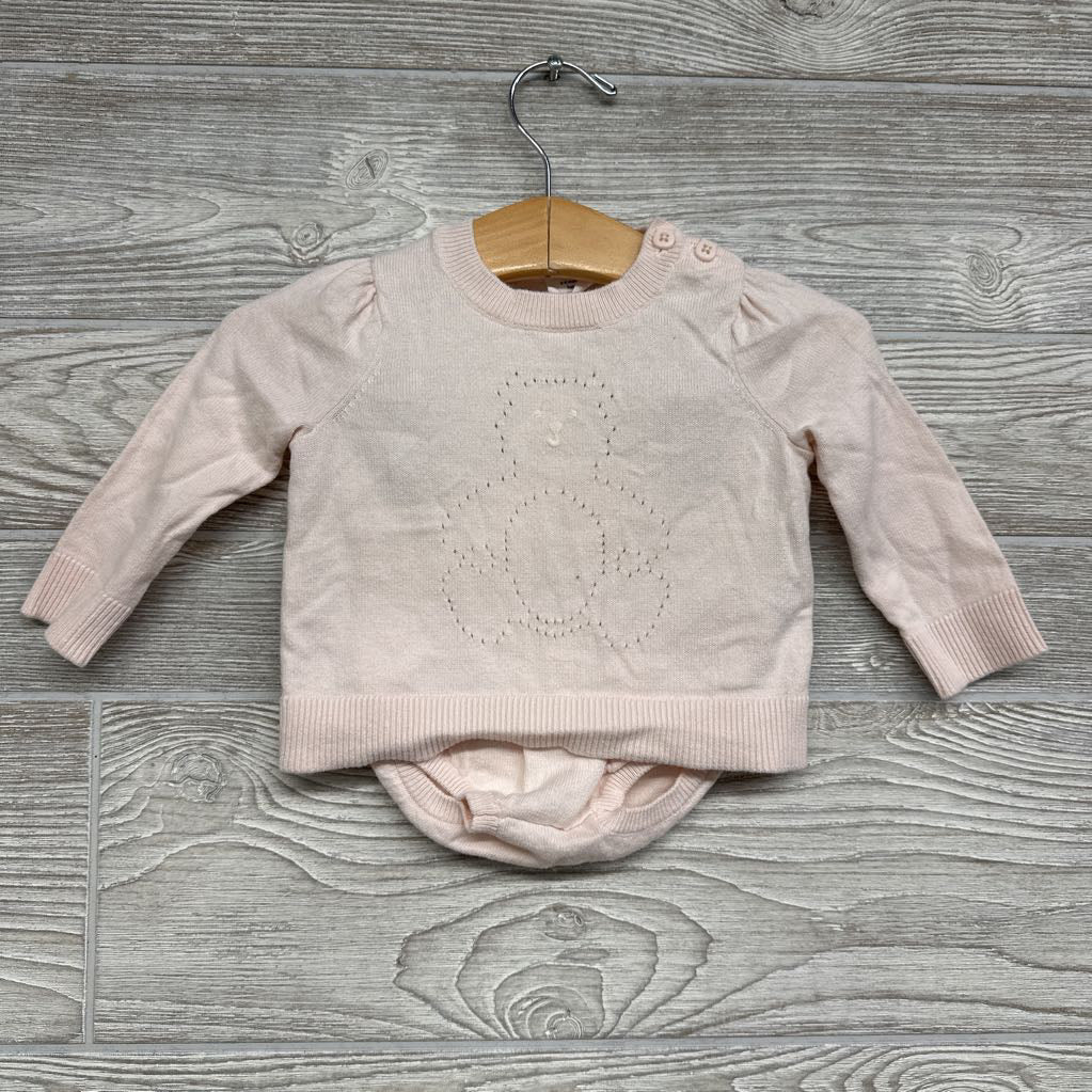 Sweater & Shorts Pointelle Bear 3M