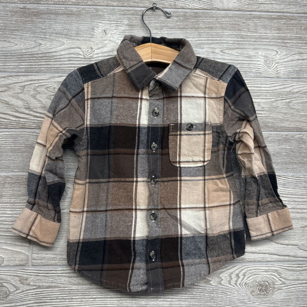 Plaid Button Up Shirt 3t