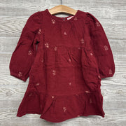Muslin LS Dress Embroidered Flowers Dress 4t