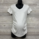 Rouched V Neck Shirt Solid Small