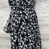Sleeveless Sheer Dress Butterflies Large