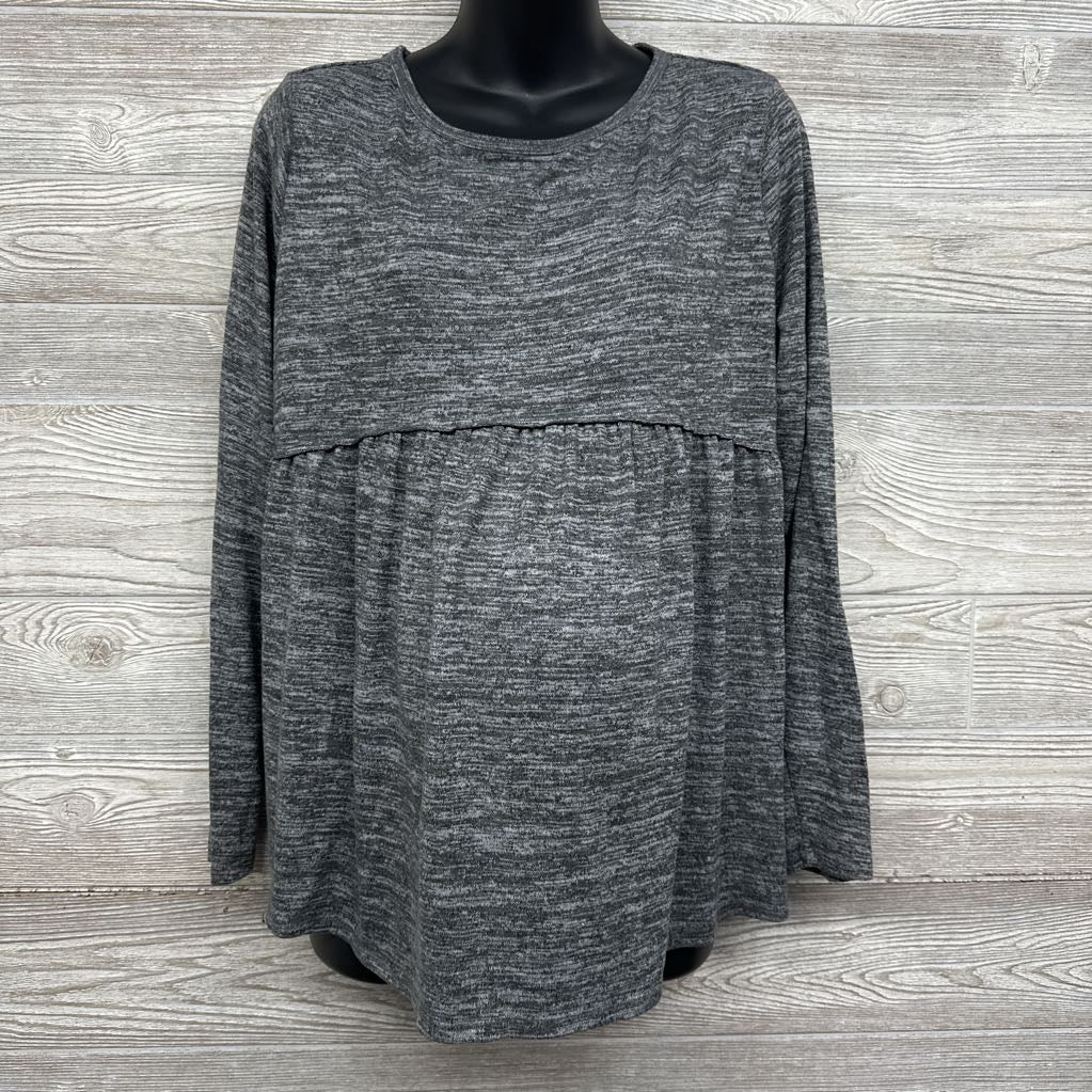 LS Peplum Shirt Large