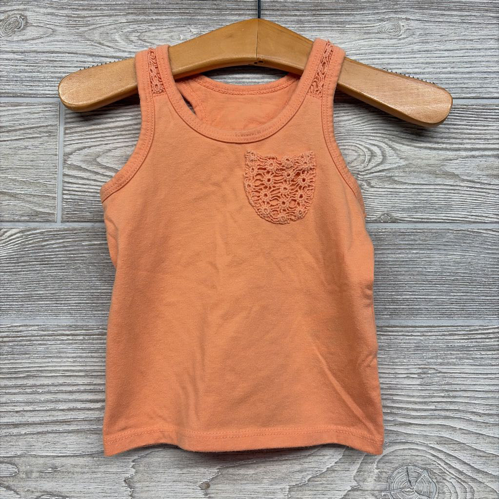Tank Top Macrame Chest Pocket 12M
