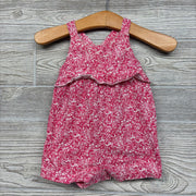 Tank Romper Flowers Ruffle 3M