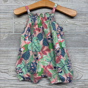 Tank Romper Flowers Minnie Mouse 3-6M