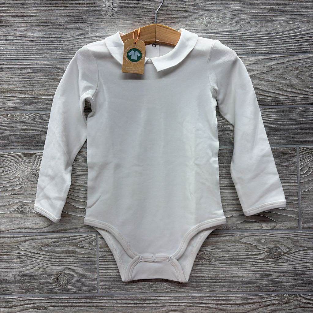 NEW LS Organic Collared Bodysuit 24M
