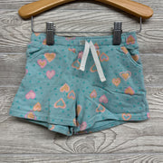 French Terry Shorts Hearts 4t