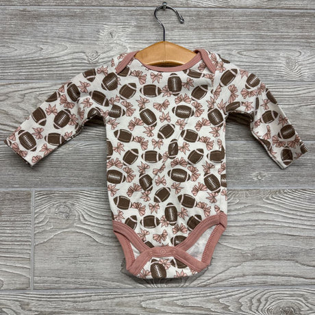 3 Pk LS Bodysuit Game Day Cutie 3-6M