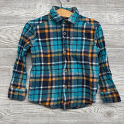 Flannel Button Up Plaid Shirt 3t