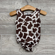 Tank Romper Cow Print 12M