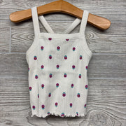 Ribbed Tank Top Flowers 6M