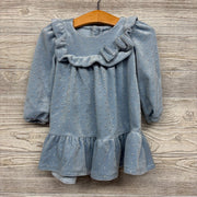 Velour Dress Dots 12M