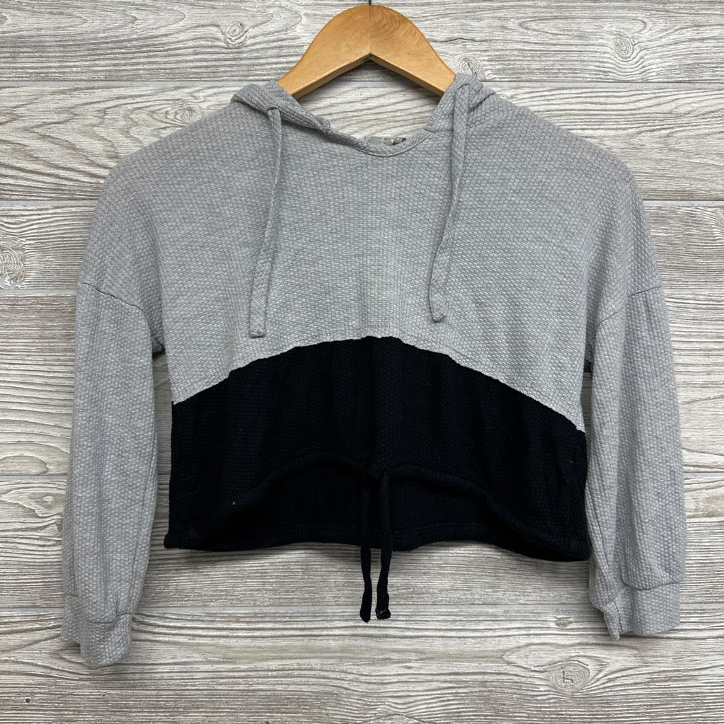 Waffle Knit Crop Hoodie 10
