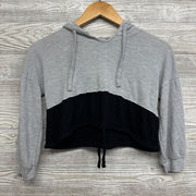 Waffle Knit Crop Hoodie 10