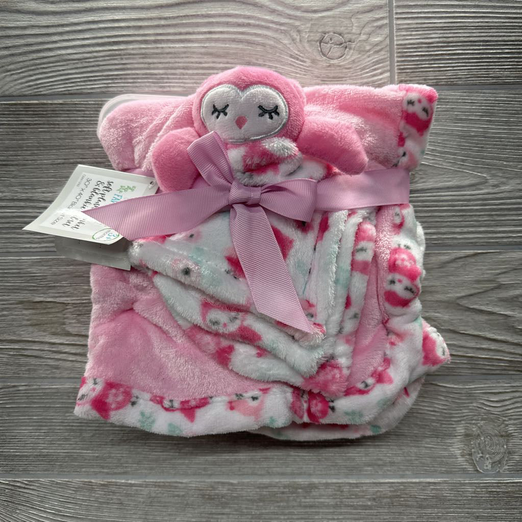 NEW Plush Blanket & Owl Plush Security Blanket