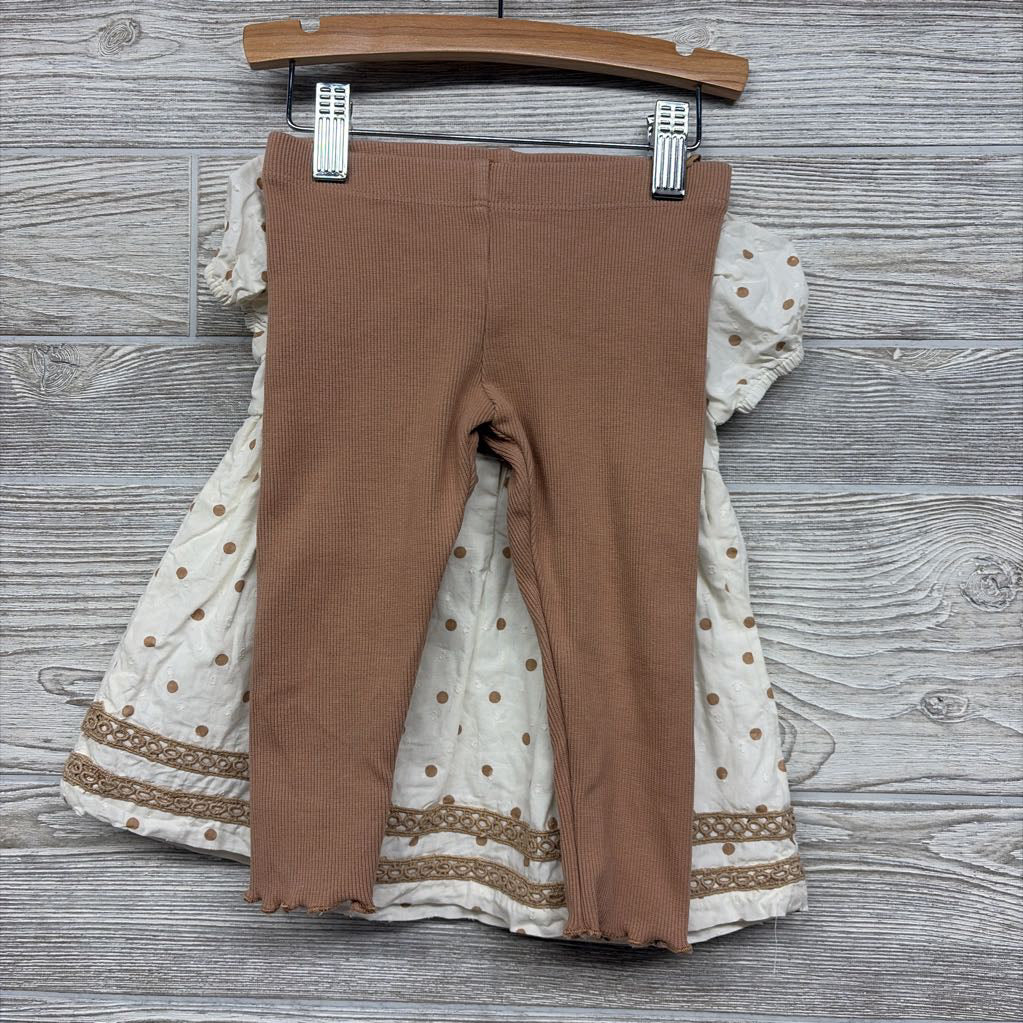 Tunic Dots & Ribbed Leggings 18M