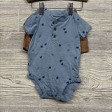 Henley Shirt Dino Tracks & Pull On Shorts 6M