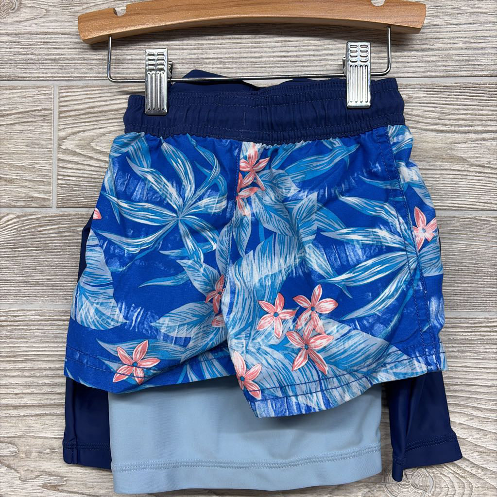 Swim Shirt & Trunks Flowers 9M