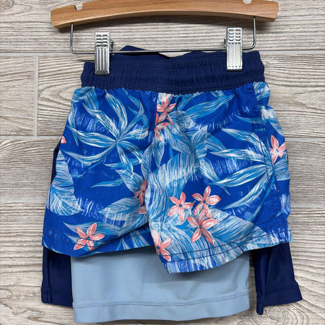 Swim Shirt & Trunks Flowers 9M
