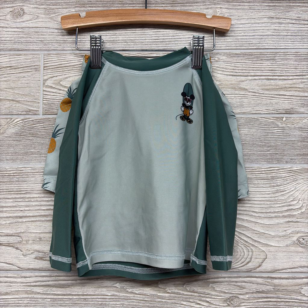LS Swim Shirt & Trunks Mickey Mouse 12M