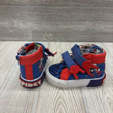 Double Velcro High Top Team Spidey Sneakers 5C