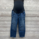 Full Panel Straight Jeans Frayed 6/Small
