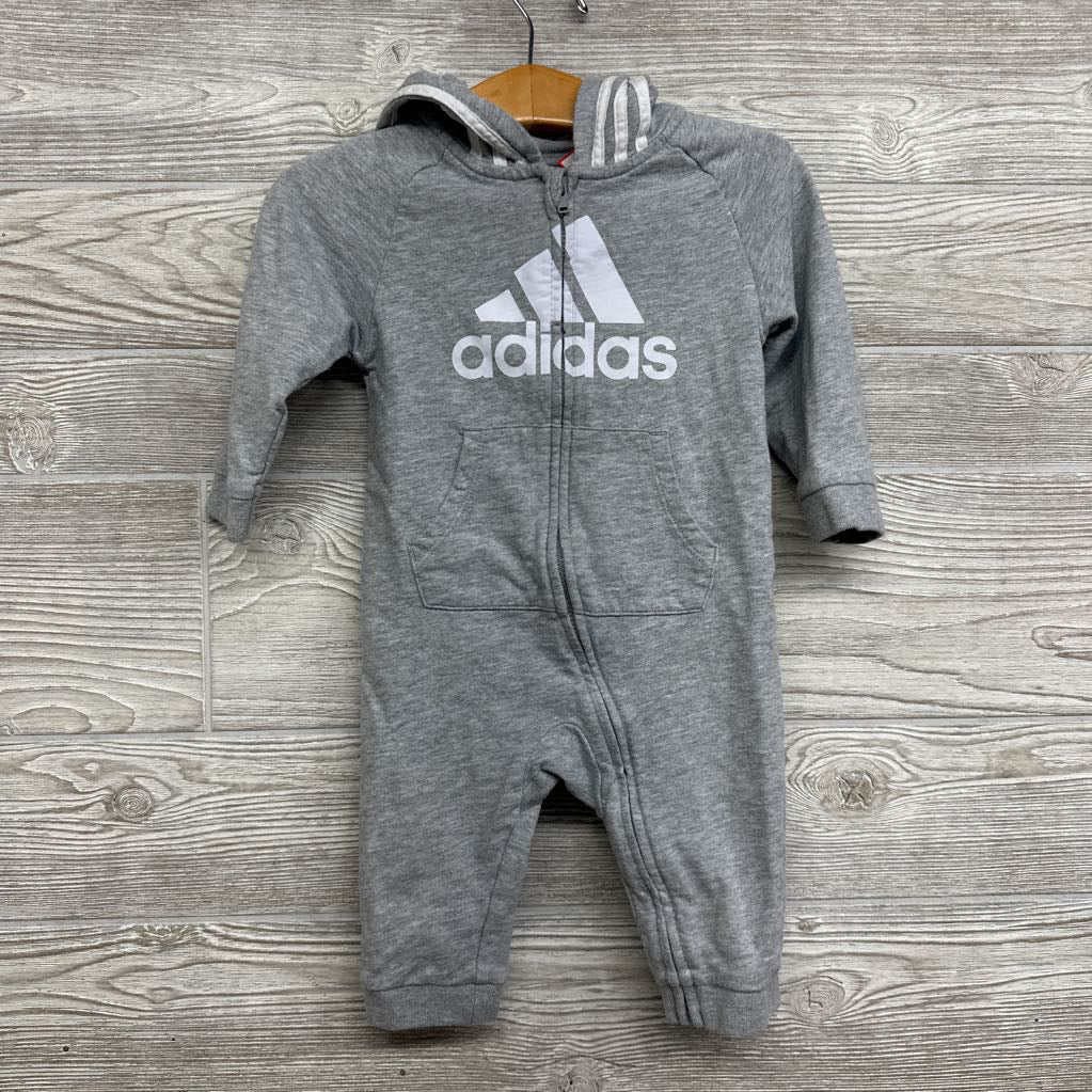 LS Coverall W/ Hood 3 Stripes 9M