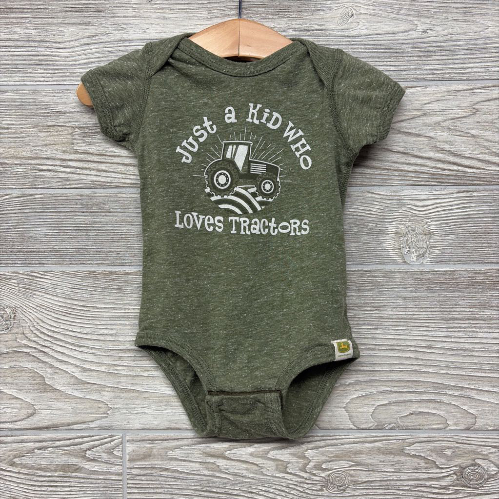 Bodysuit Just A Kid Who Loves Tractors 12-18M