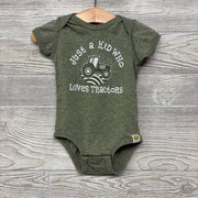 Bodysuit Just A Kid Who Loves Tractors 12-18M