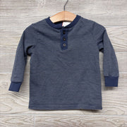 LS Henley Shirt Stripes 18M