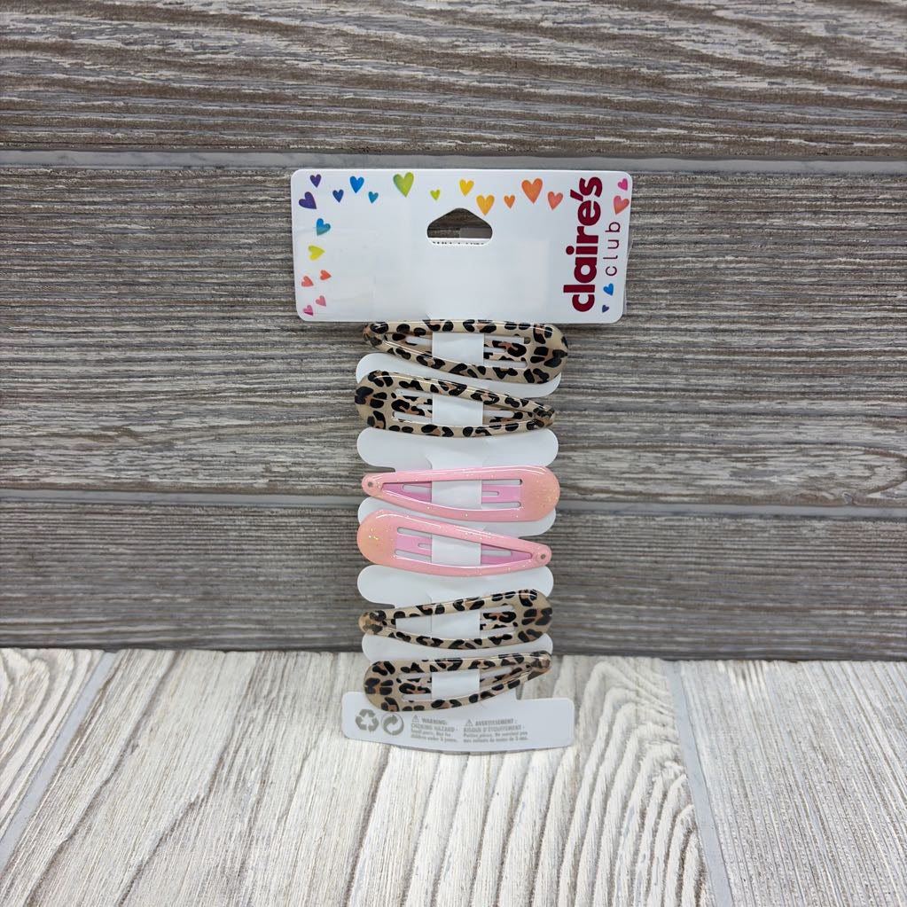 NEW Hair Clips 3 Pk Cheetah Print