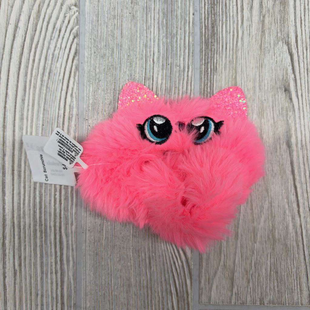 NEW Fuzzy Cat Scrunchie